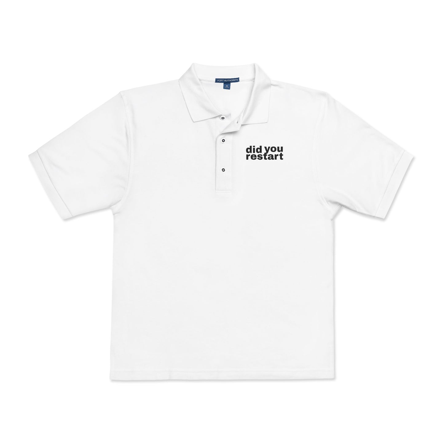 Sysadmin Polo Shirt - Did You Restart? Unisex Embroidered